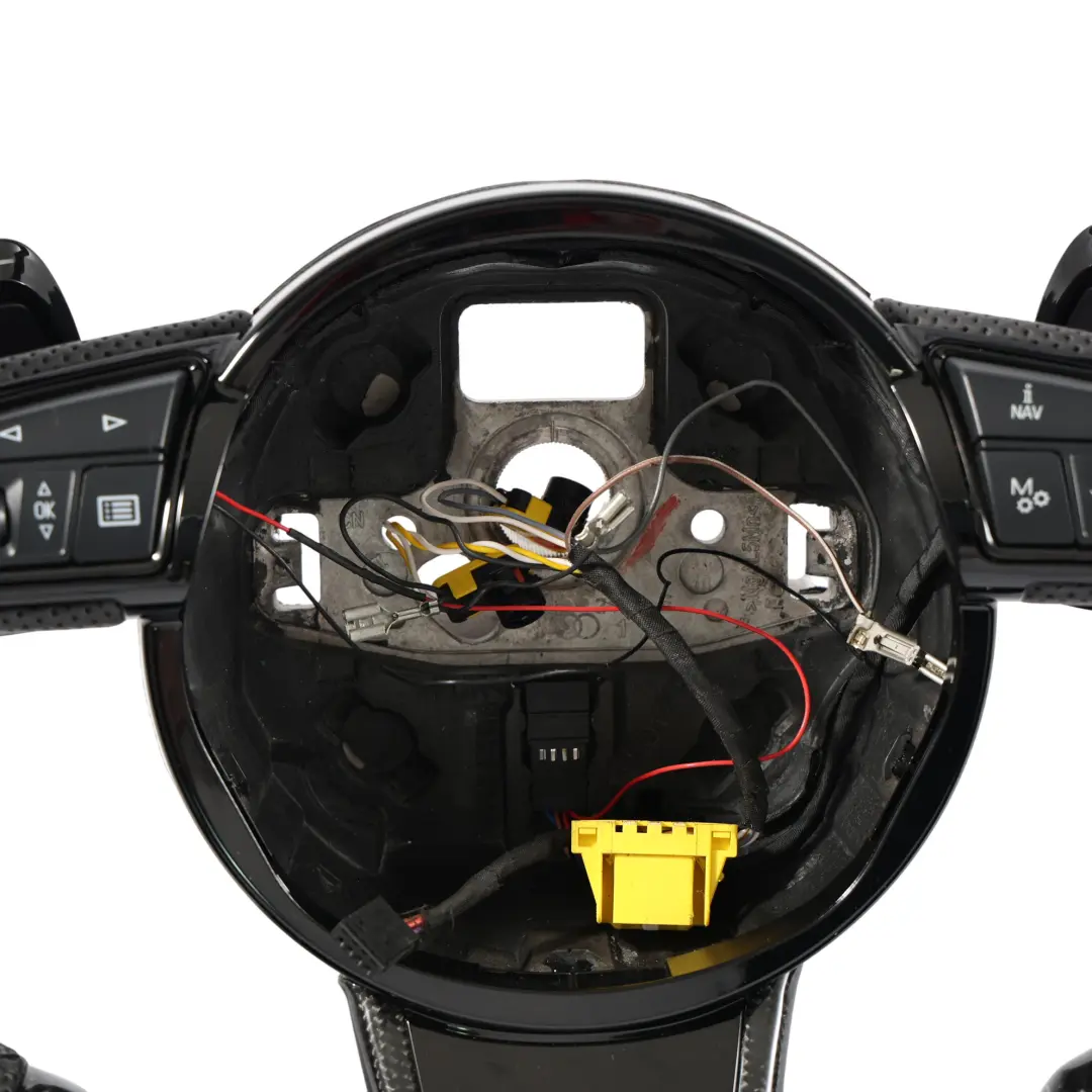 Volant S-Line LED Carbone Fond Plat Palettes pour Audi A8 D4 à propos du numéro de pièce 4H0419091T Audi A8 D4 Volant S-Line LED Carbone Fond Plat Palettes - SKU 4H0419091T-1 - Numéro de pièce 4H0419091T