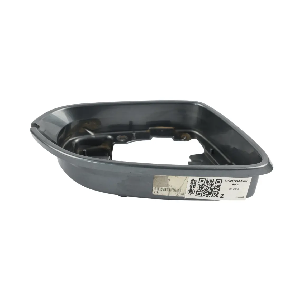 Audi A8 D4 Tür Außenspiegel Rahmen Blende Rechts Monsungrau X7R - SKU 4H0857240-MOG - Teilenummer 4H0857240