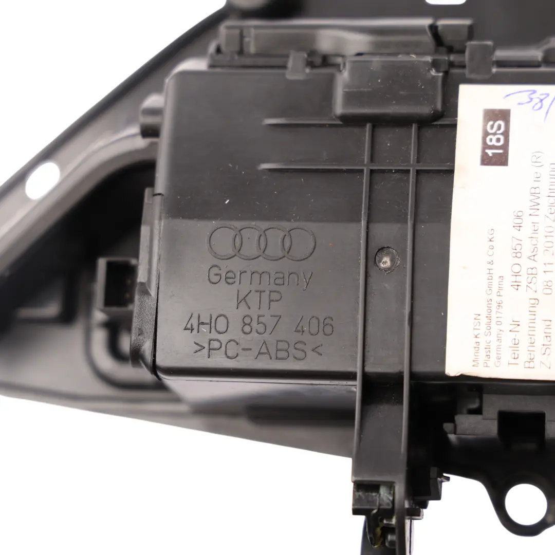 Audi A8 D4 Rear Door Card Ash Tray Panel Right O/S Aluminium Brushed - SKU 4H0857306A - Part number 4H0857306A