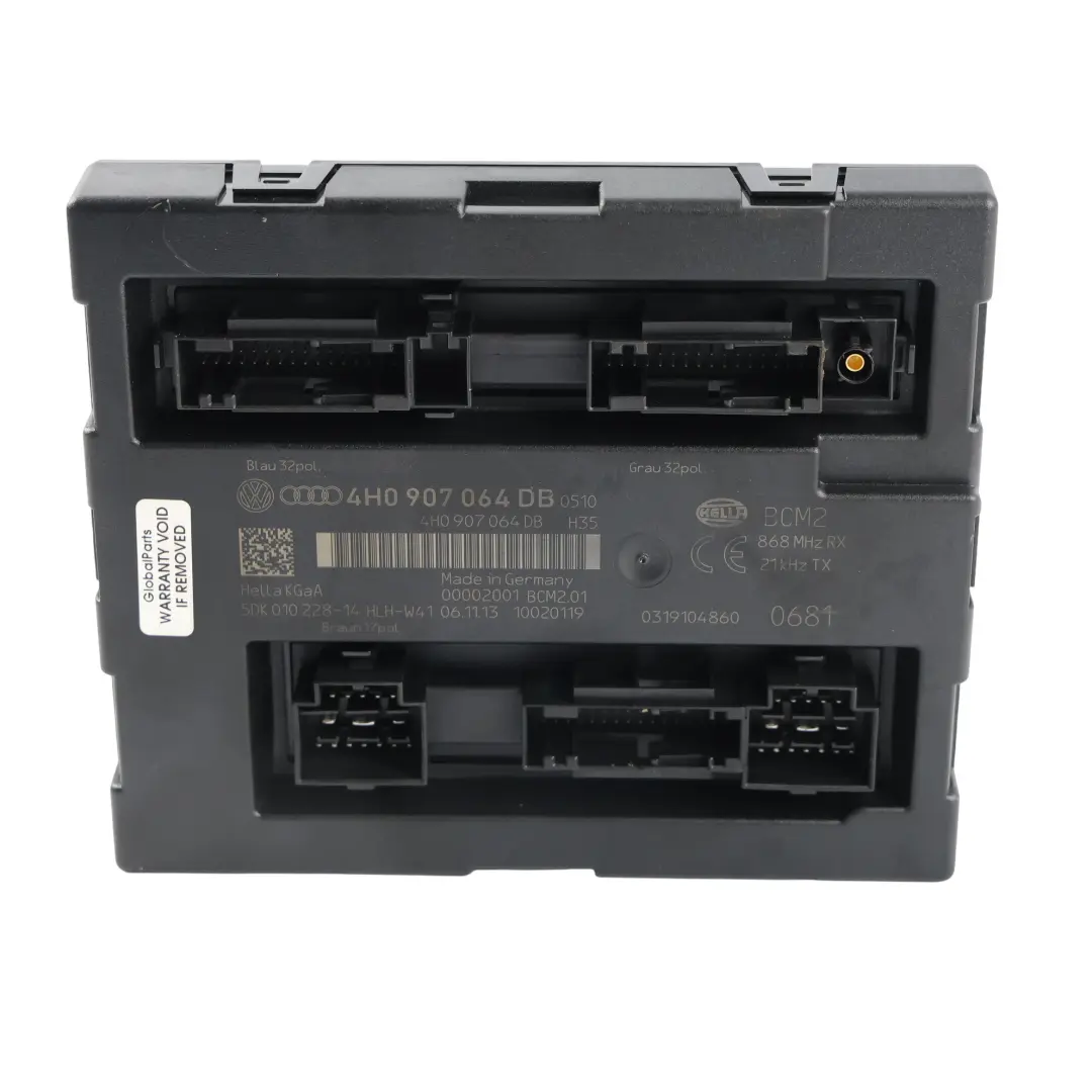 Audi A8 D4 Module Unité ECU Confort Carrosserie BCM - SKU 4H0907064DB - Numéro de pièce 4H0907064DB