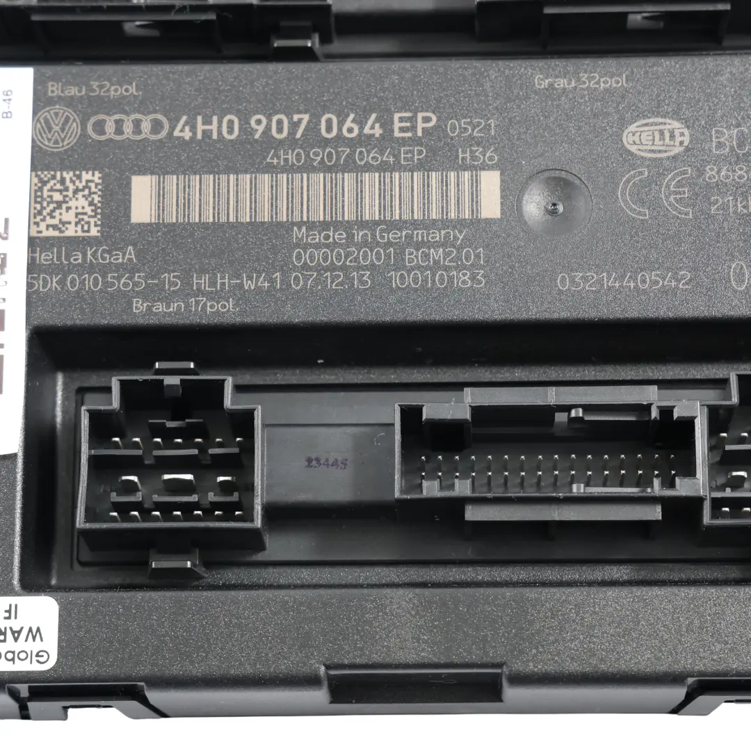 Audi A6 A7 C7 Body Control Module BCM 3.0 TDI - SKU 4H0907064EP - Part number 4H0907064EP