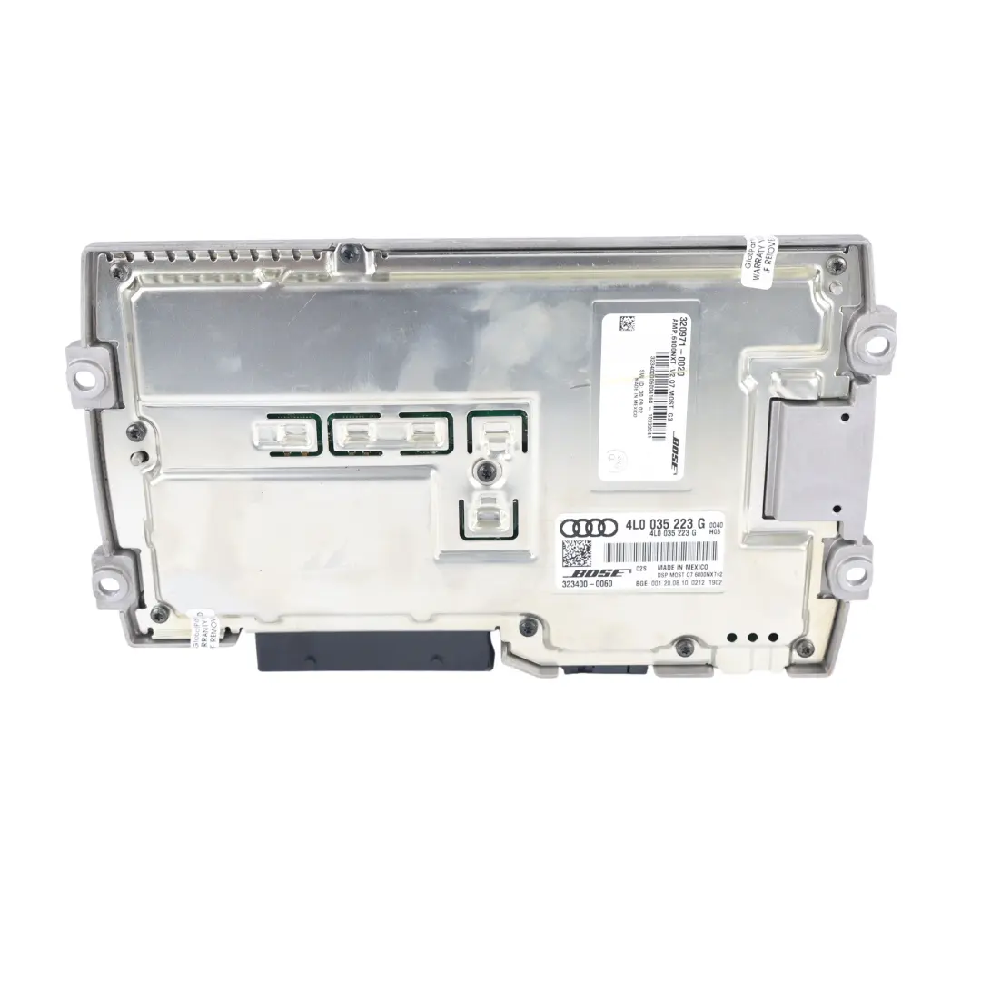 Amplificatore Audio Sistema Bose per Audi Q7 4L con numero di parte 4L0035223G Audi Q7 4L Amplificatore Audio Sistema Bose - SKU 4L0035223G - Numero di parte 4L0035223G