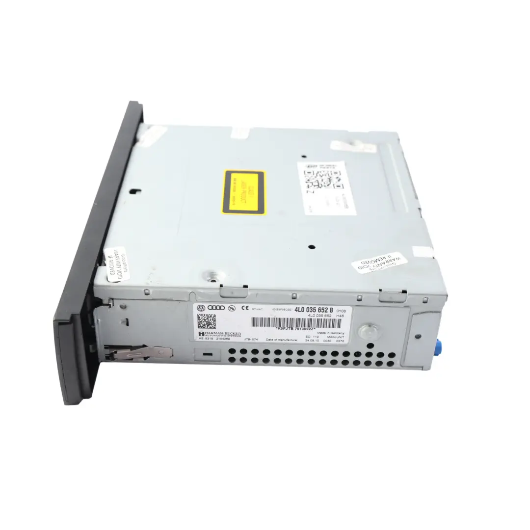 Audi Q7 4L Unità Centrale Radio MMI Multimedia CD Sat Nav - SKU 4L0035652B - Numero di parte 4L0035652B