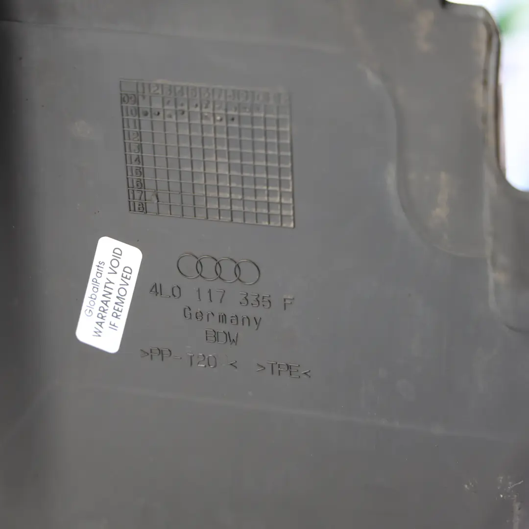 Audi Q7 4L Support Cadre Guide Air Conduit Radiateur Avant Gauche - SKU 4L0117335F - Numéro de pièce 4L0117335F