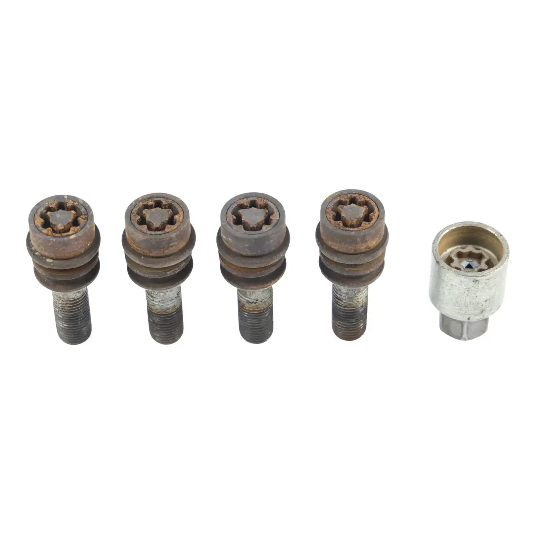 Kit Tornillos Tuercas Montaje Rueda Anti Robo para Audi Q7 4L con número de pieza 4L0698139B Audi Q7 4L Kit Tornillos Tuercas Montaje Rueda Anti Robo - SKU 4L0698139B-1 - Número de pieza 4L0698139B