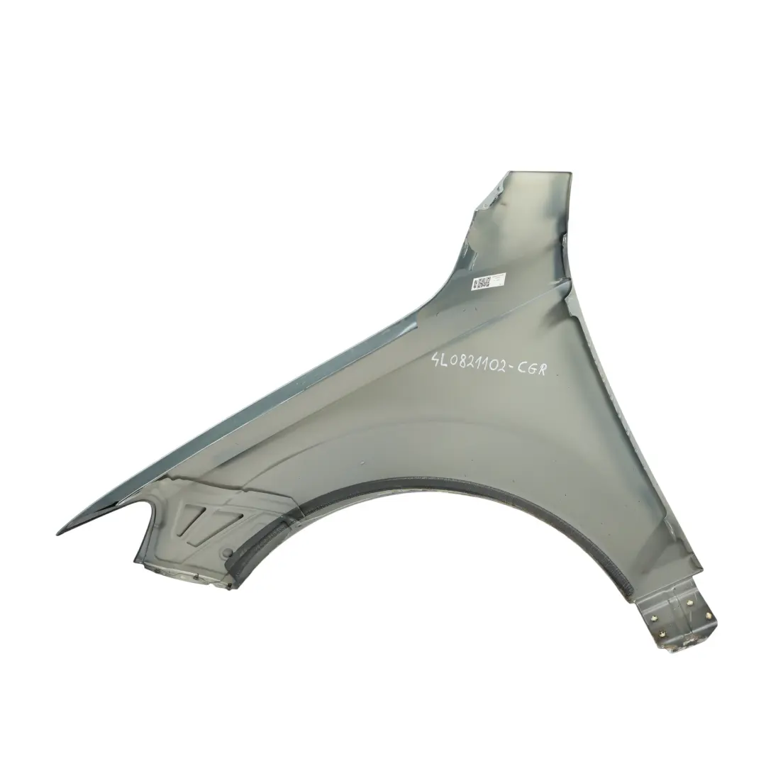 Parafango Anteriore Destro Grigio Condor Metallizzato Y7E per Audi Q7 4L con numero di parte 4L0821102 Audi Q7 4L Parafango Anteriore Destro Grigio Condor Metallizzato Y7E - SKU 4L0821102-CGR - Numero di parte 4L0821102