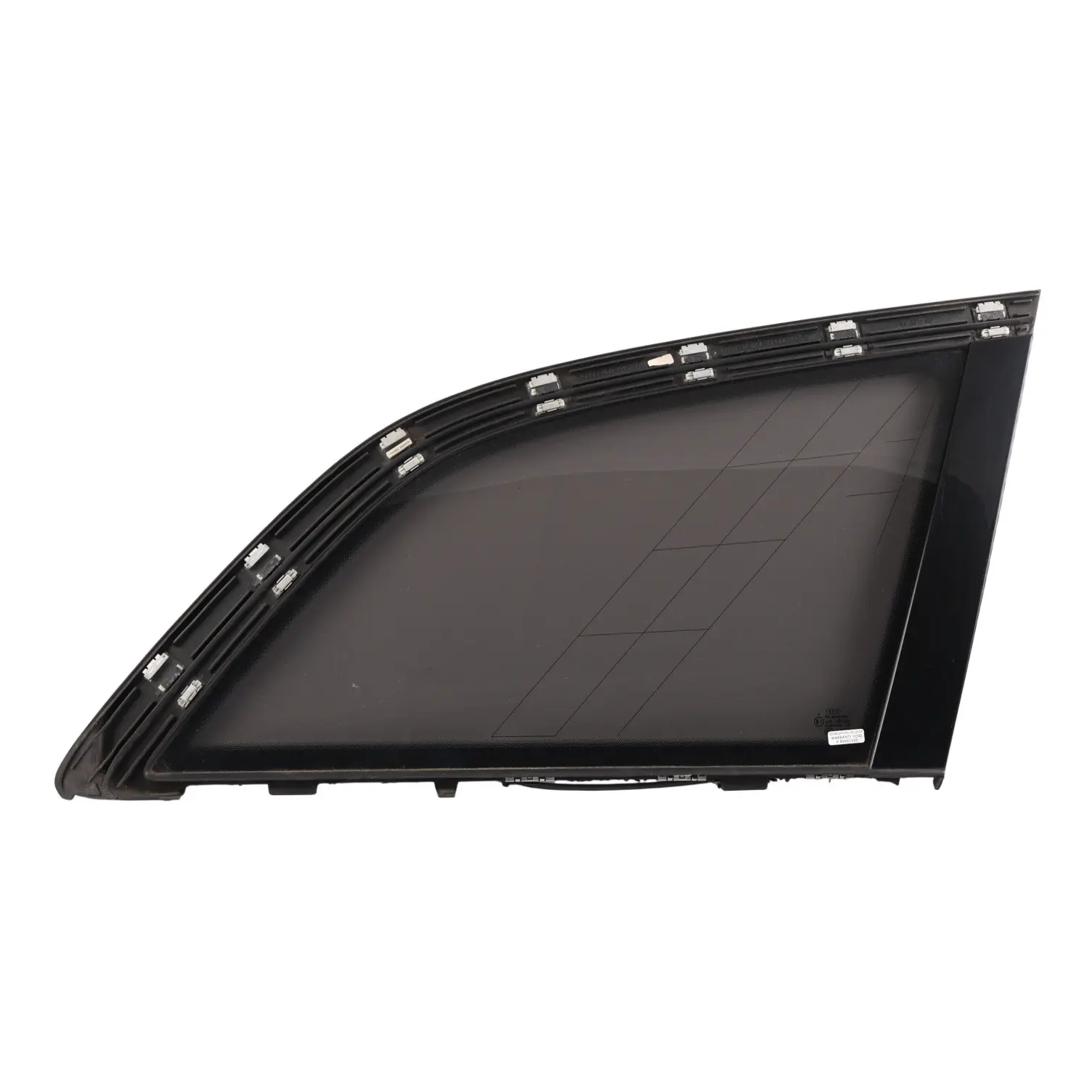 Audi Q7 4L Rear Fixed Door Window Glass Black Right O/S Laminated Insulated