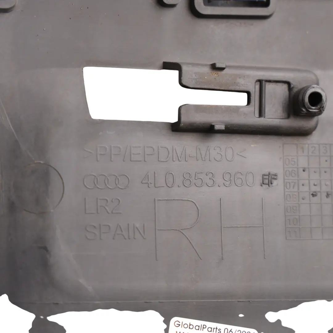 Door Step Cover Trim Front Left N/S Condor Grey - Y7E to Audi Q7 4L with Part number 4L0853960F Audi Q7 4L Door Step Cover Trim Front Left N/S Condor Grey - Y7E - SKU 4L0853960F-CGR - Part number 4L0853960F