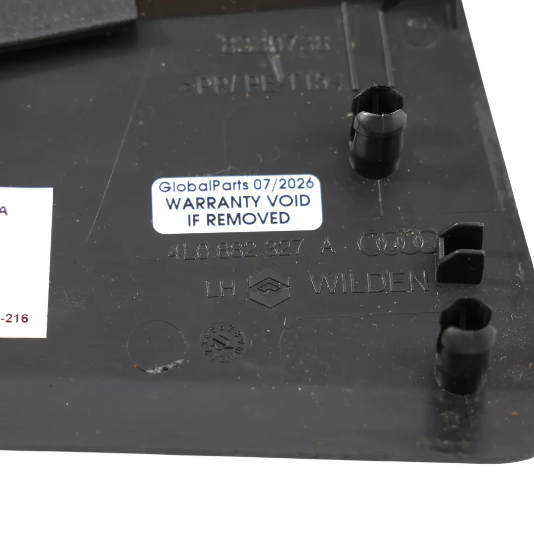 Audi Q7 4L Cubierta Asiento Panel Moldura Delantero Izquierdo Negro - SKU 4L0882327A - Número de pieza 4L0882327A