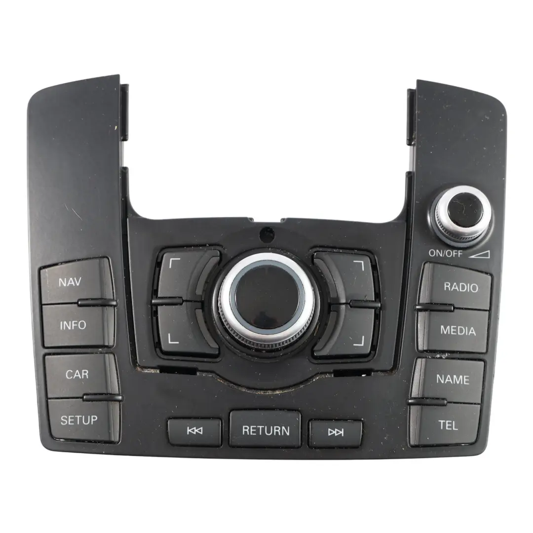 Panel Interruptor Unidad Control Radio Navegación MMI para Audi Q7 4L con número de pieza 4L0919611 Audi Q7 4L Panel Interruptor Unidad Control Radio Navegación MMI - SKU 4L0919611 - Número de pieza 4L0919611