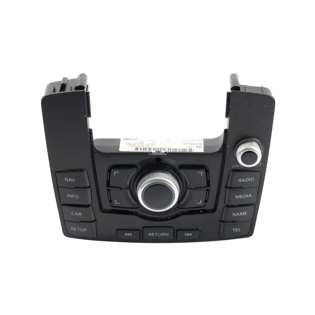 MMI Multimedia Radio Sat Nav Pannello Interruttore per Audi Q7 4L con numero di parte 4L0919611 Audi Q7 4L MMI Multimedia Radio Sat Nav Pannello Interruttore - SKU 4L0919611 - Numero di parte 4L0919611