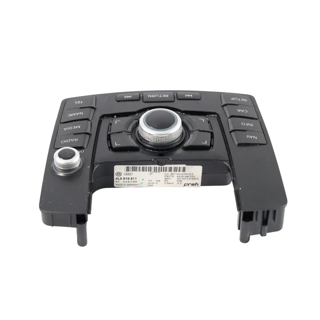 Audi Q7 4L Panel Interruptor Unidad Control Radio Navegación MMI - SKU 4L0919611 - Número de pieza 4L0919611
