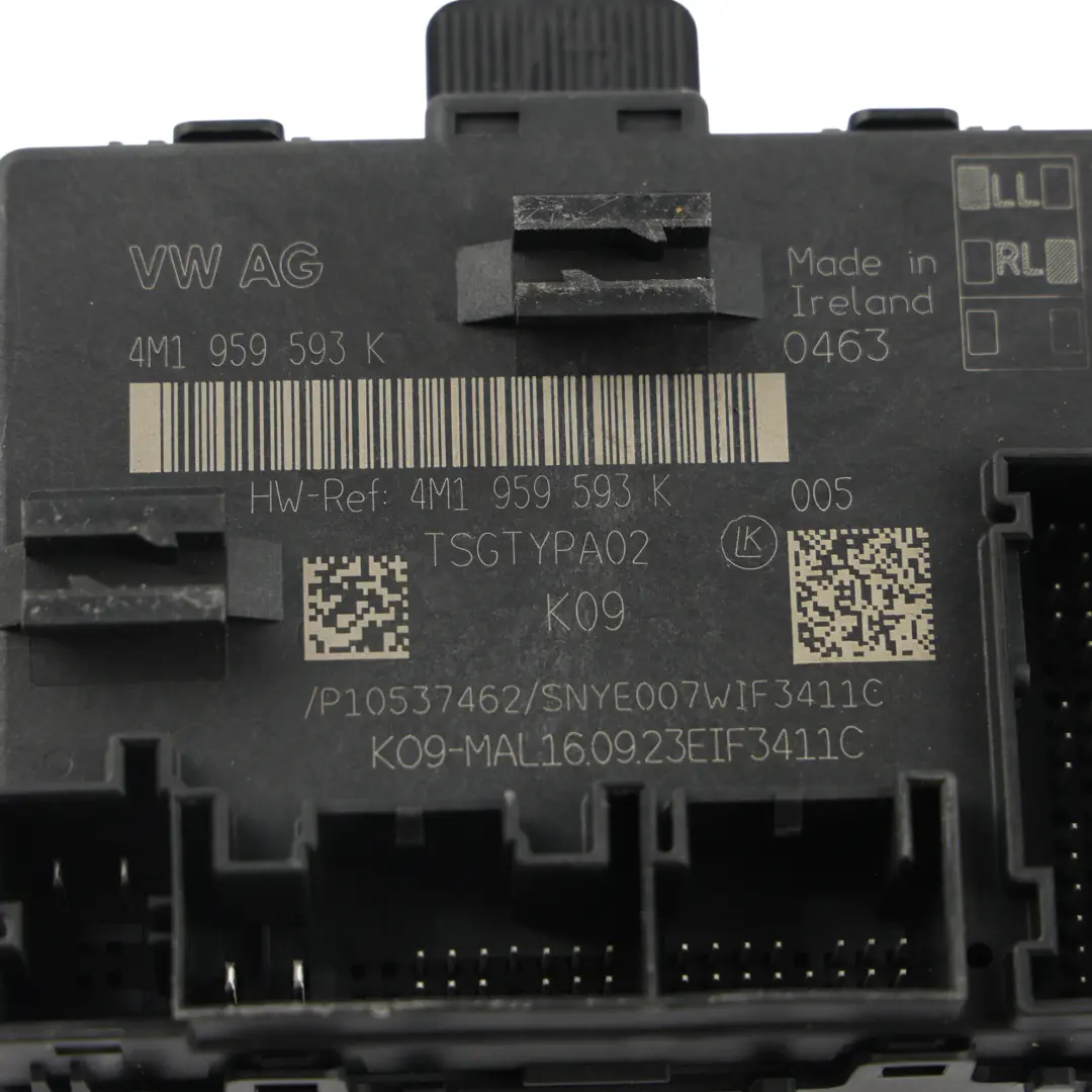 Audi A6 C8 Q8 4M Touareg MK3 Module Contrôle Porte Côté Conducteur - SKU 4M1959593K - Numéro de pièce 4M1959593K