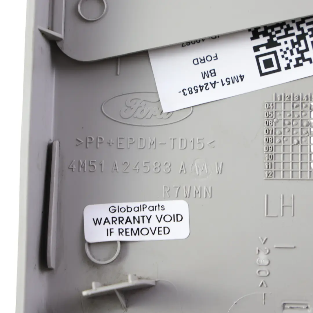 Ford Focus Mk2 Osłona Słupka B Przednia Lewa Szara 4M51-A24583-AMW - SKU 4M51-A24583-BM - Numer Części 4M51-A24583-BM