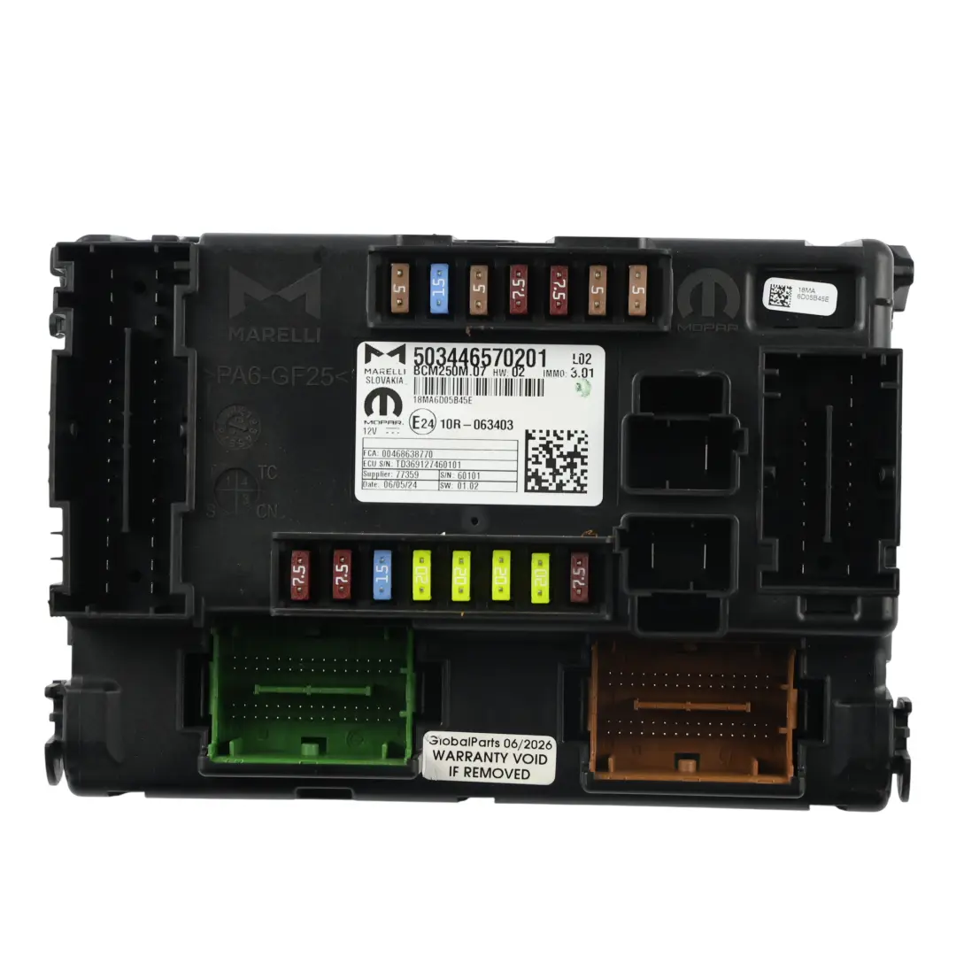 Karosserie Steuergerät Sicherungskasten für Opel Movano C BCM mit Teilenummer 503446570201 Opel Movano C BCM Karosserie Steuergerät Sicherungskasten - SKU 503446570201 - Teilenummer 503446570201