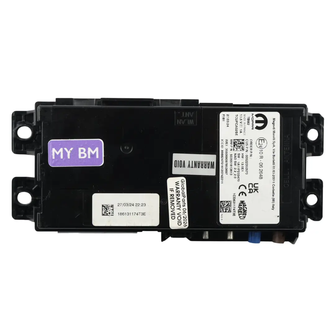Vauxhall Movano C Radio Stereo Multimedia Control Module Head Unit - SKU 522350570 - Part number 522350570