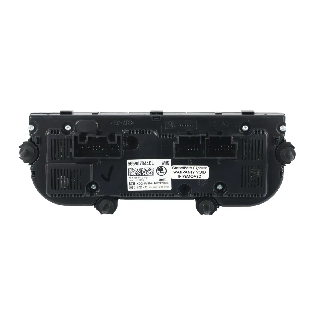 Klimaanlage Heizung Klimabedienteil für Skoda Karoq NU7 mit Teilenummer 565907044CL Skoda Karoq NU7 Klimaanlage Heizung Klimabedienteil - SKU 565907044CL - Teilenummer 565907044CL