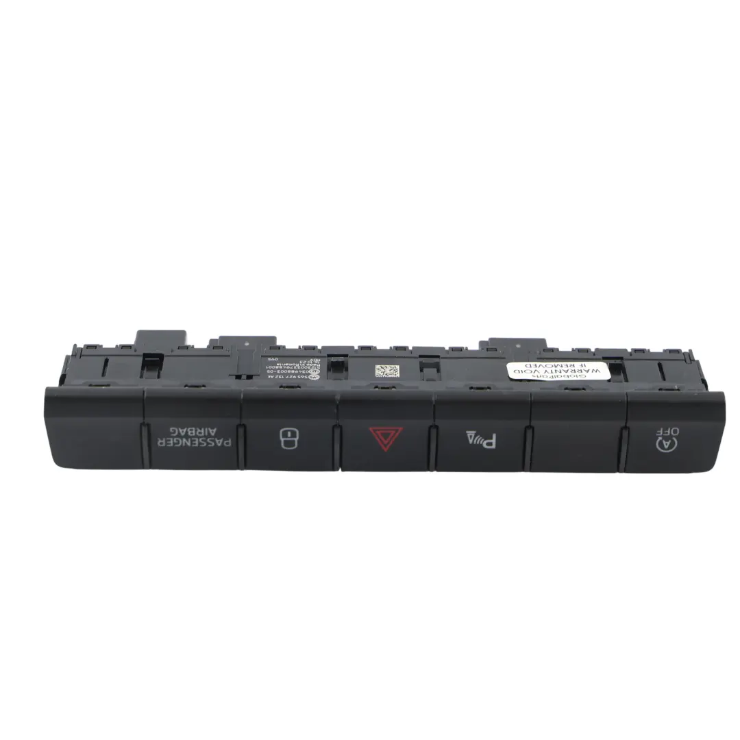 Skoda Kodiaq Karoq Warnblinkanlage Lichtschalter Bedienfeld - SKU 565927132AK - Teilenummer 565927132AK