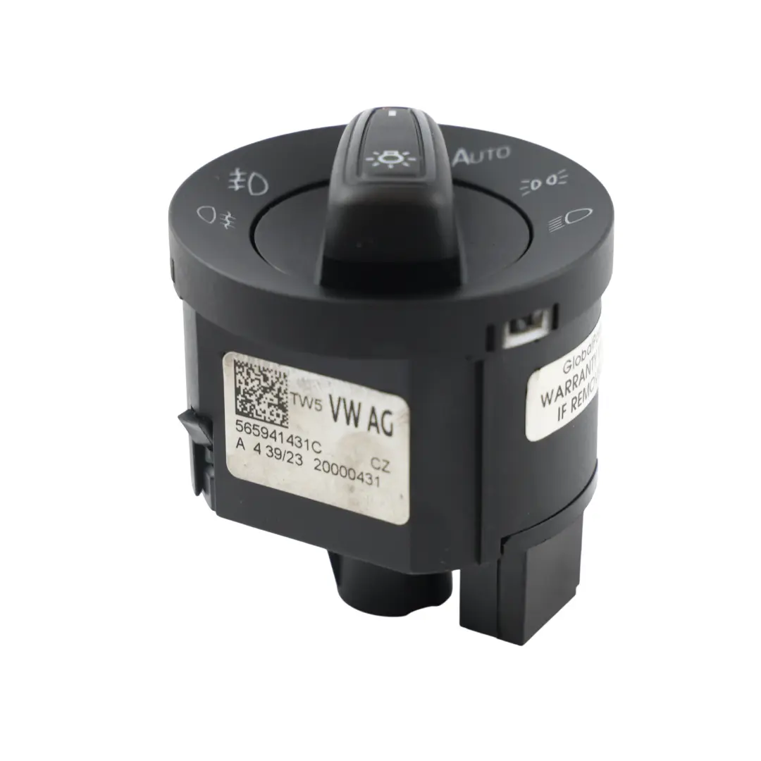Skoda Karoq Scala Kodiaq Kamiq Headlight Fog Light Control Switch - SKU 565941431C - Part number 565941431C