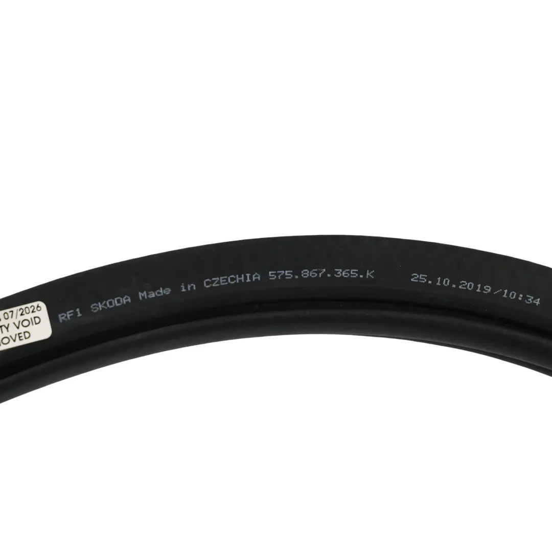 Door Seal Rubber Gasket Front Left N/S to Skoda Karoq Nu7 with Part number 575867365K Skoda Karoq Nu7 Door Seal Rubber Gasket Front Left N/S - SKU 575867365K - Part number 575867365K