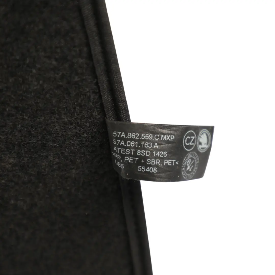 Boot Trunk Liner Mat Luggage Compartment Trim Panel to Skoda Karoq with Part number 57A061163A Skoda Karoq Boot Trunk Liner Mat Luggage Compartment Trim Panel - SKU 57A061163A - Part number 57A061163A