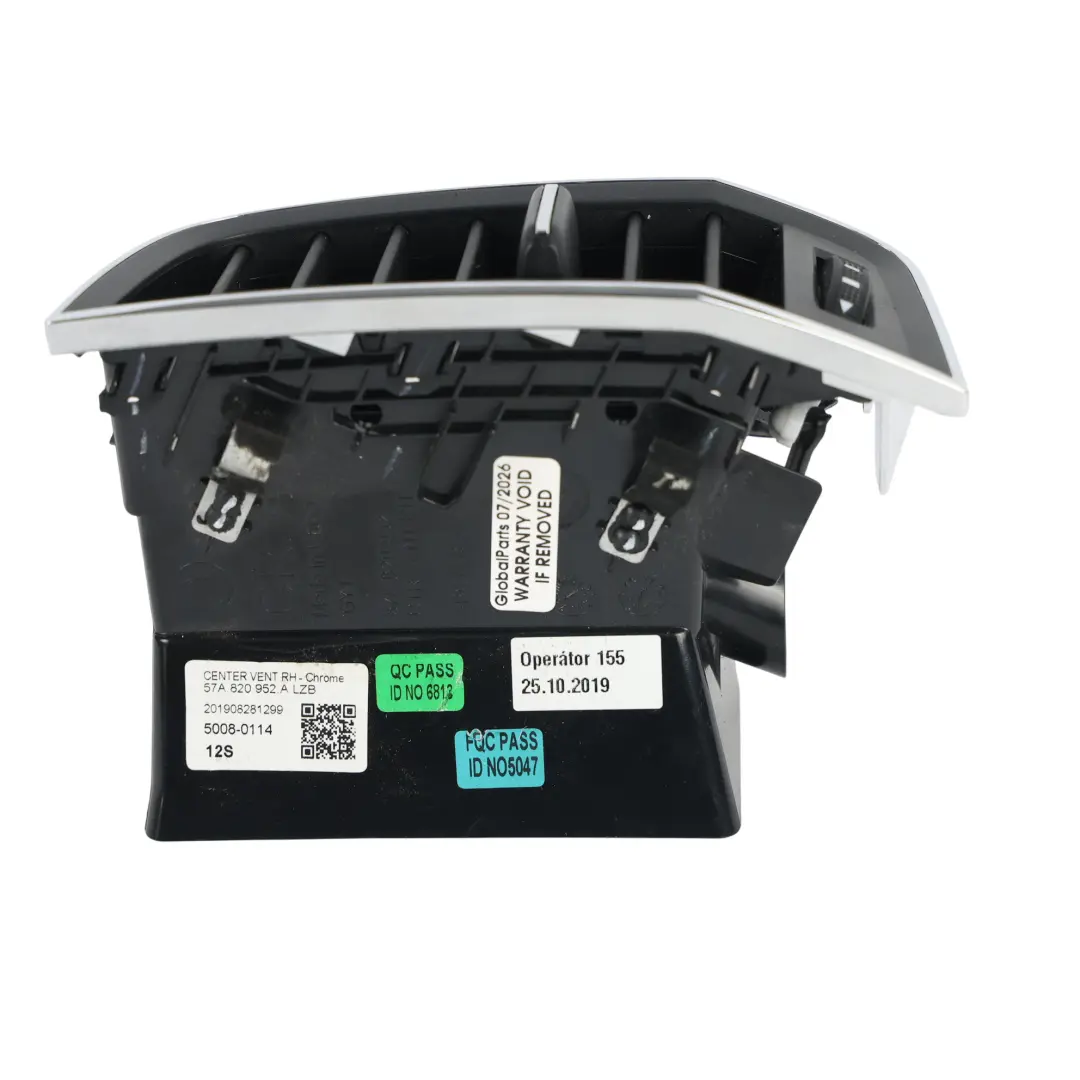 Skoda Karoq NU7 Armaturenbrett Luftdüse Gitter Mitte Rechts - SKU 57A820952A - Teilenummer 57A820952A