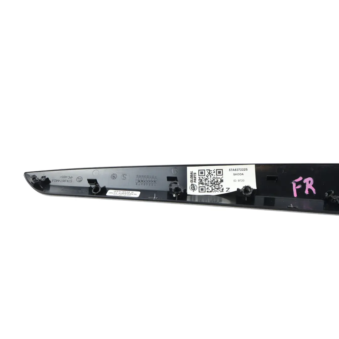 Copertura Maniglia Pannello Porta Anteriore Destra per Skoda Karoq con numero di parte 57A837222S Skoda Karoq Copertura Maniglia Pannello Porta Anteriore Destra - SKU 57A837222S - Numero di parte 57A837222S