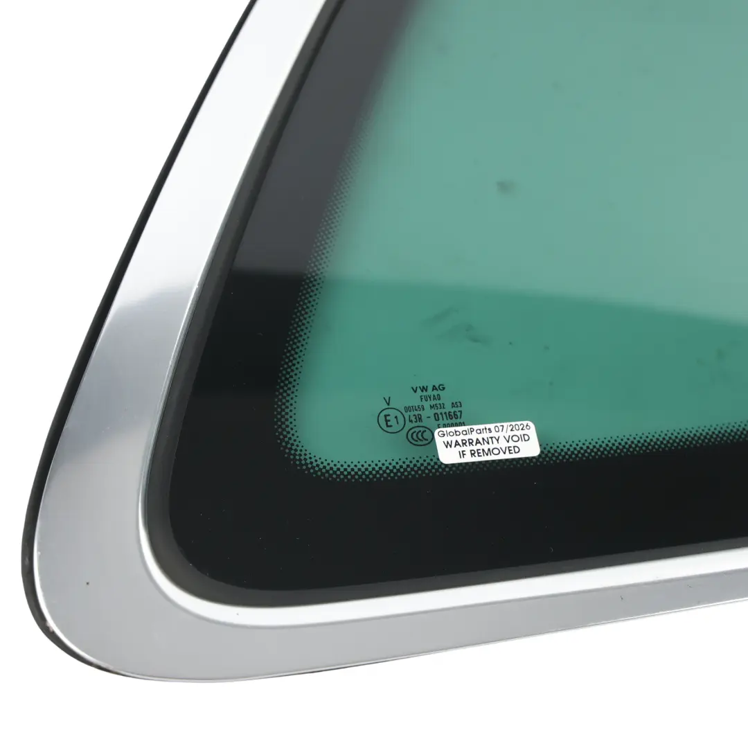 Skoda Karoq NU7 Heckscheibe Seitenfenster Getönt Chrom AS3 Rechts - SKU 57A845298C - Teilenummer 57A845298C
