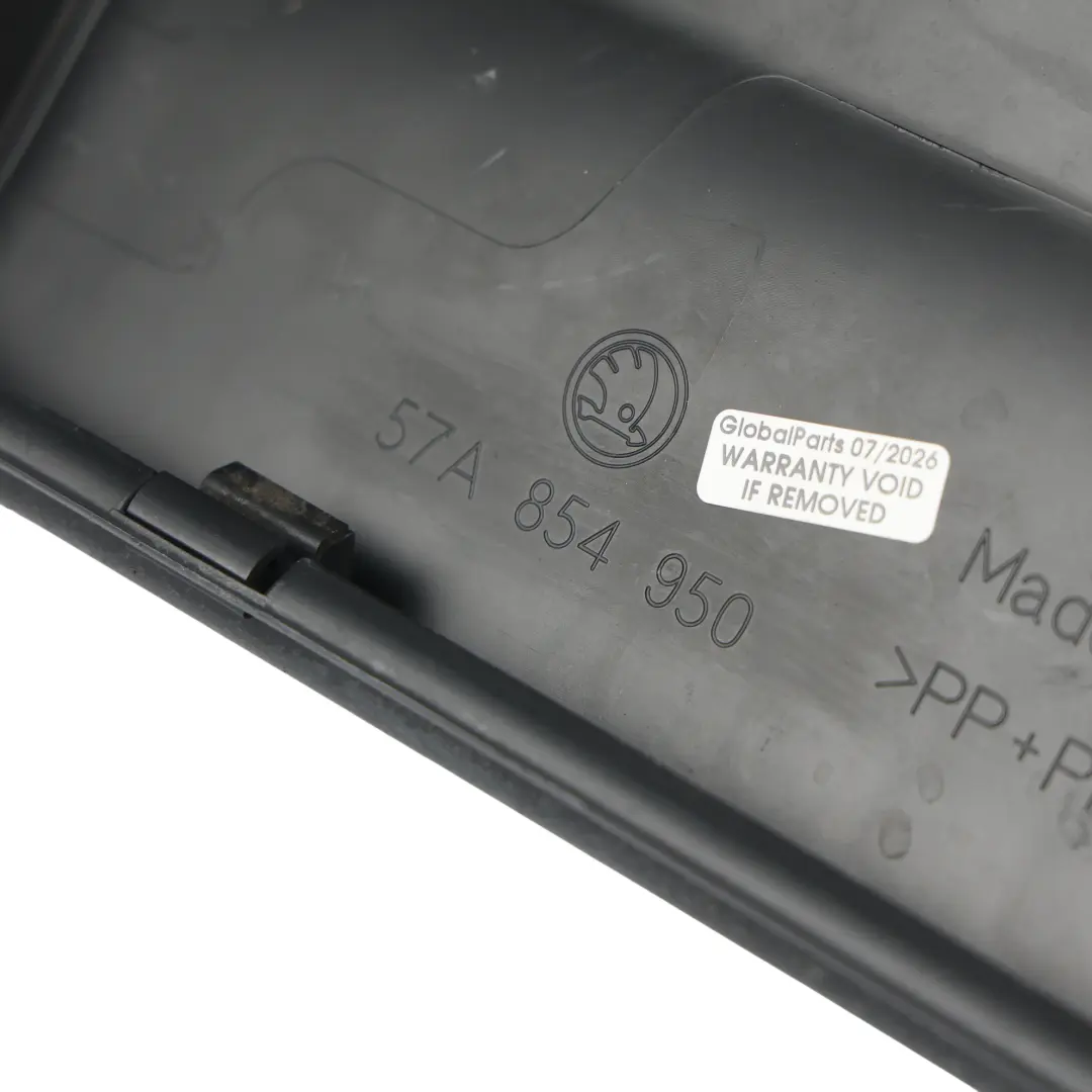Skoda Karoq NU7 Moldura Puerta Trasera Panel Negro Derecho - SKU 57A854950 - Número de pieza 57A854950