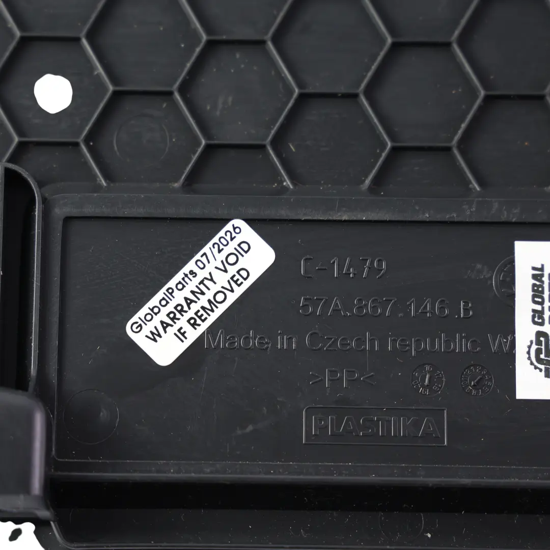 Bandeja Almacenamiento Maletero Derecha para Skoda Karoq NU7 con número de pieza 57A867146B Skoda Karoq NU7 Bandeja Almacenamiento Maletero Derecha - SKU 57A867146B - Número de pieza 57A867146B