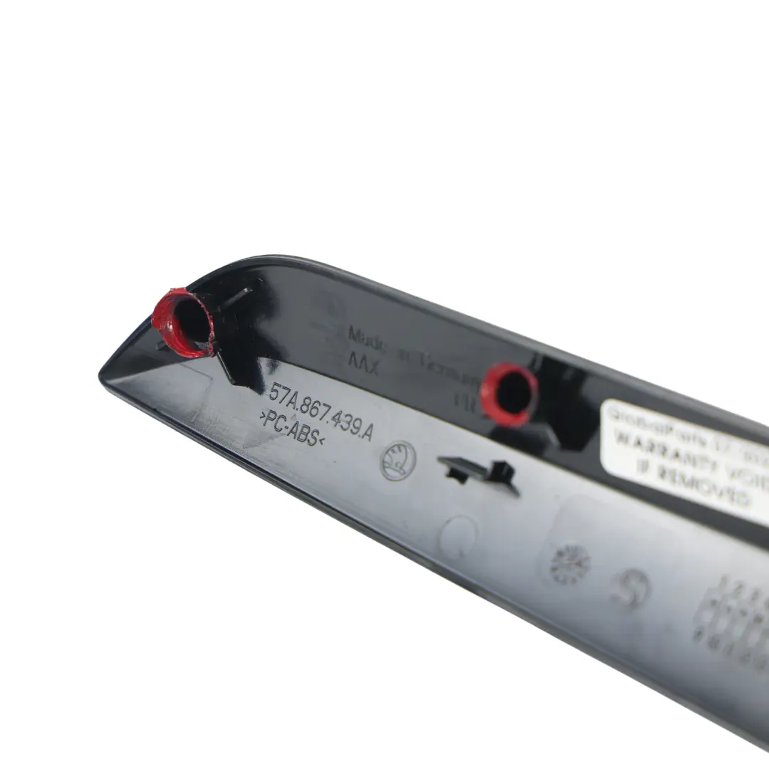 Skoda Karoq NU7 Modanatura Porta Anteriore Sinistra Nera - SKU 57A867439A - Numero di parte 57A867439A