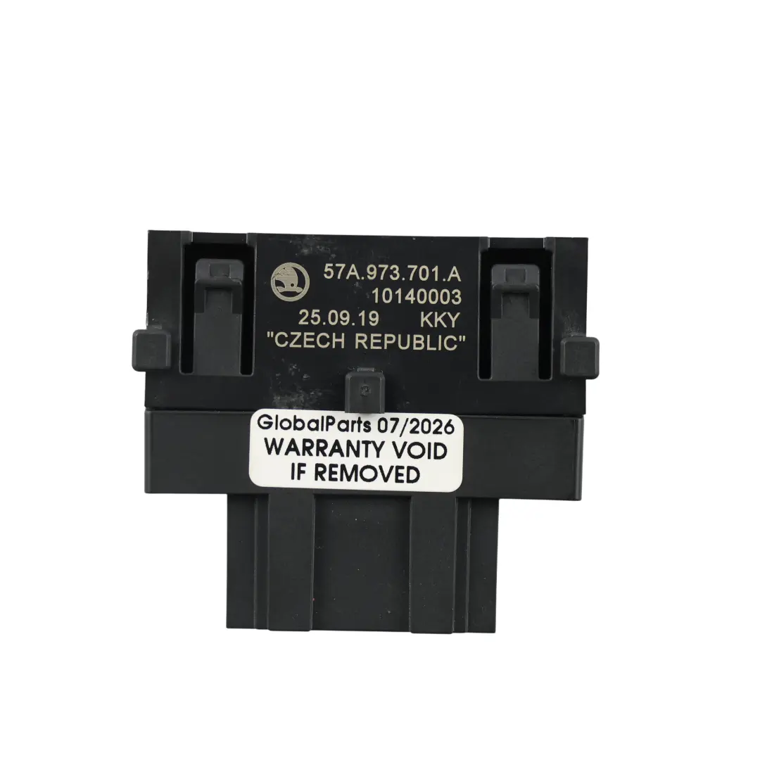 Skoda Karoq NU7 Front Seat Backrest Lumbar Adjust Wiring Connector - SKU 57A973701A - Part number 57A973701A