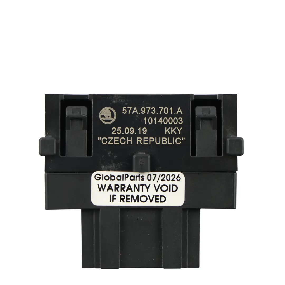 Skoda Karoq NU7 Front Seat Backrest Lumbar Adjust Wiring Connector - SKU 57A973701A - Part number 57A973701A