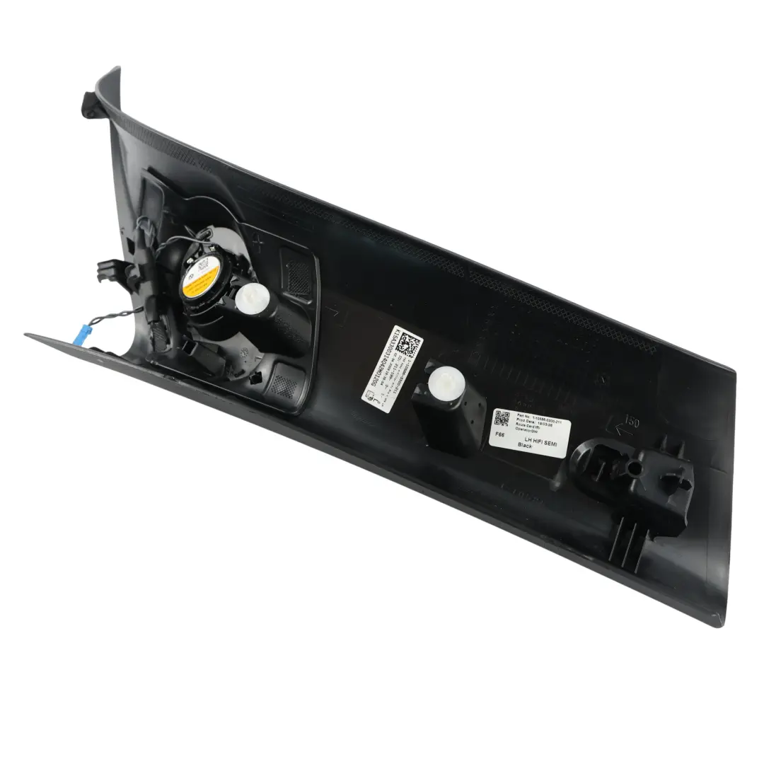 Mini F66 Panel Moldura Pilar A HiFi Harman Kardon Negro Izquierdo - SKU 5A33003 - Número de pieza 5A33003