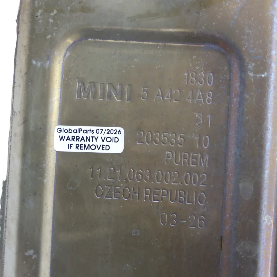 Mini F66 Tylna Klapa Tłumika Wydechu JCW B48P B48A20S 2.0 Benzyna - SKU 5A424A8 - Numer Części 5A424A8