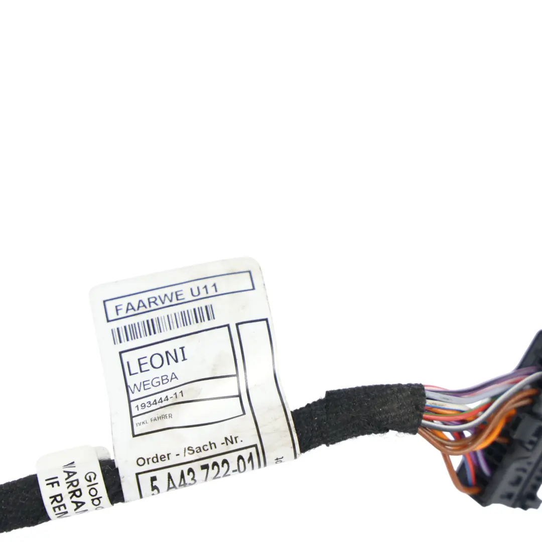 BMW X1 U11 Faisceau Câblage Électrique - SKU 5A43722 - Numéro de pièce 5A43722