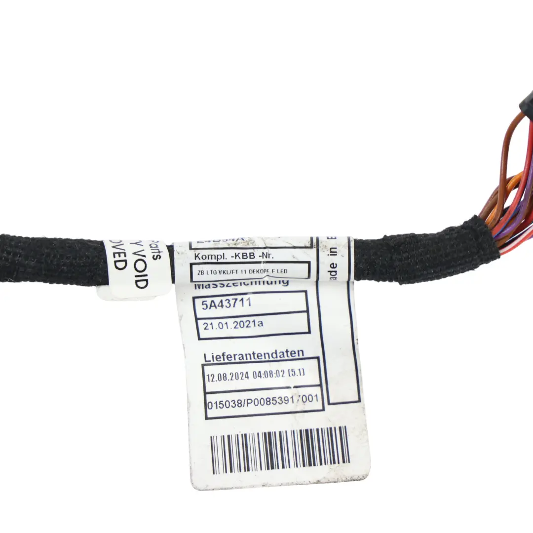 BMW X1 U11 Cableado Arnés Cable - SKU 5A43722 - Número de pieza 5A43722