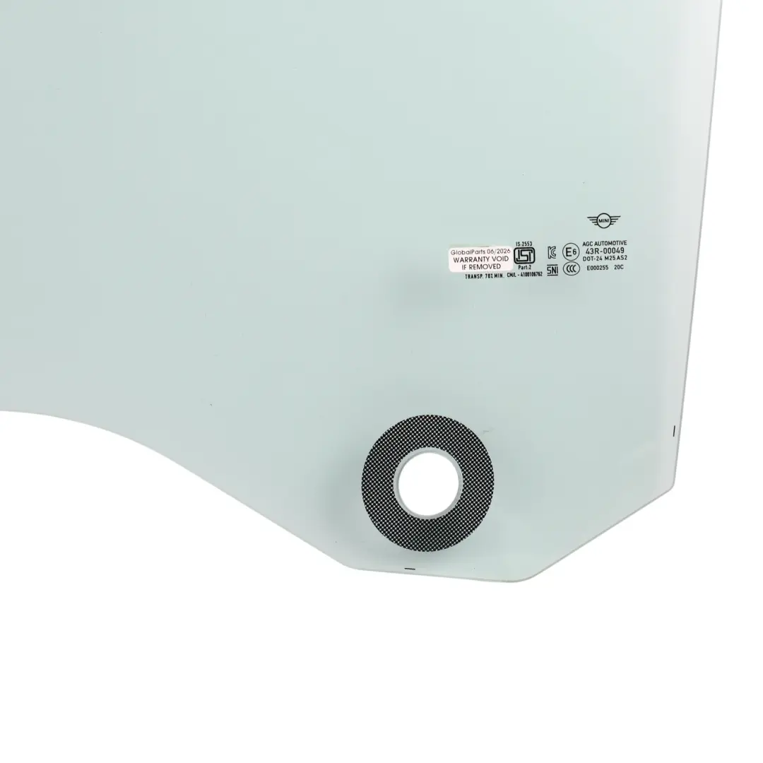 Mini F66 Door Window Glass Side Glazing Front Left N/S AS2 Green - SKU 5A44BA3 - Part number 5A44BA3
