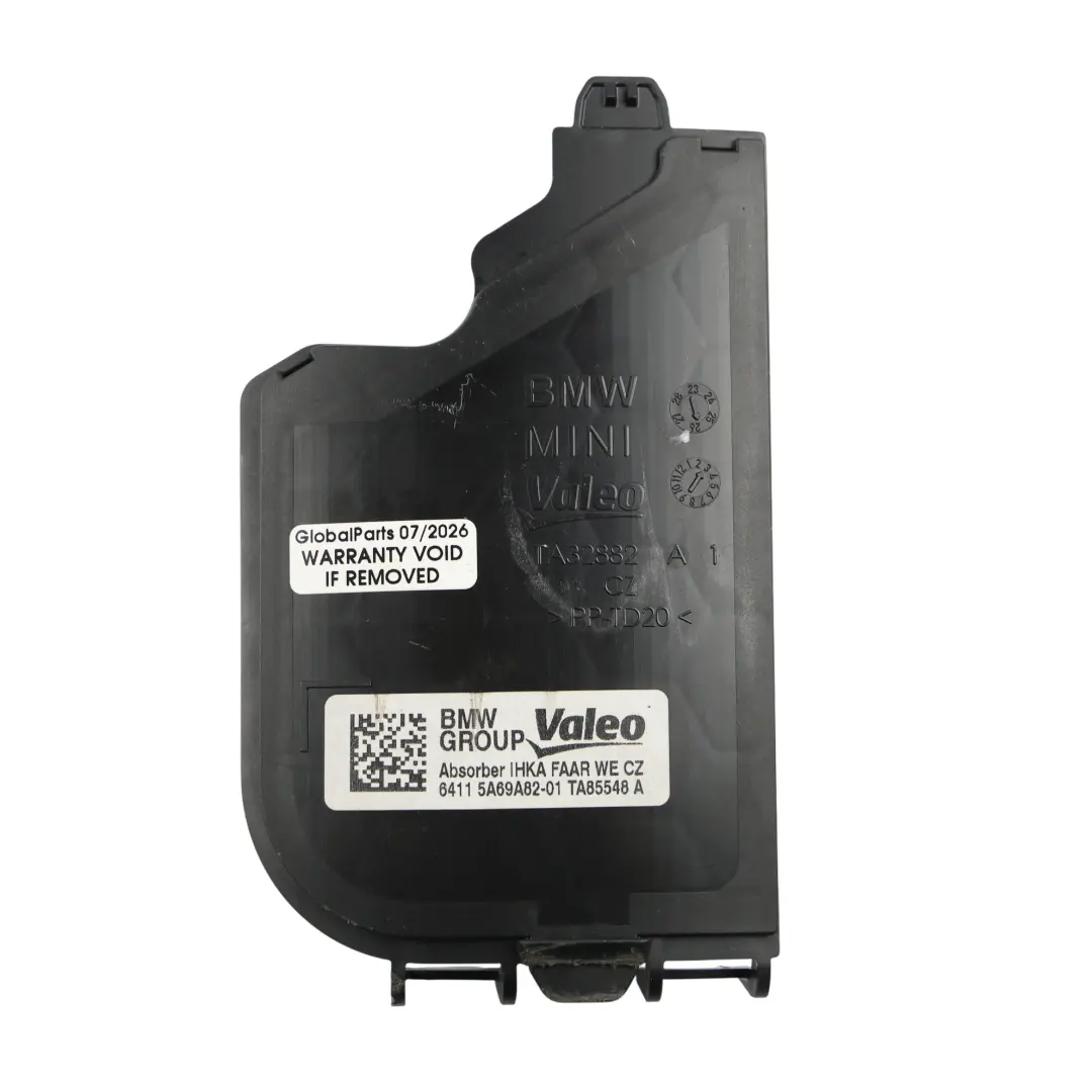 Mini F66 BMW F70 F74 X1 U11 Mocowanie Kanału Powietrza Klimatyzacji - SKU 5A69A82 - Numer Części 5A69A82
