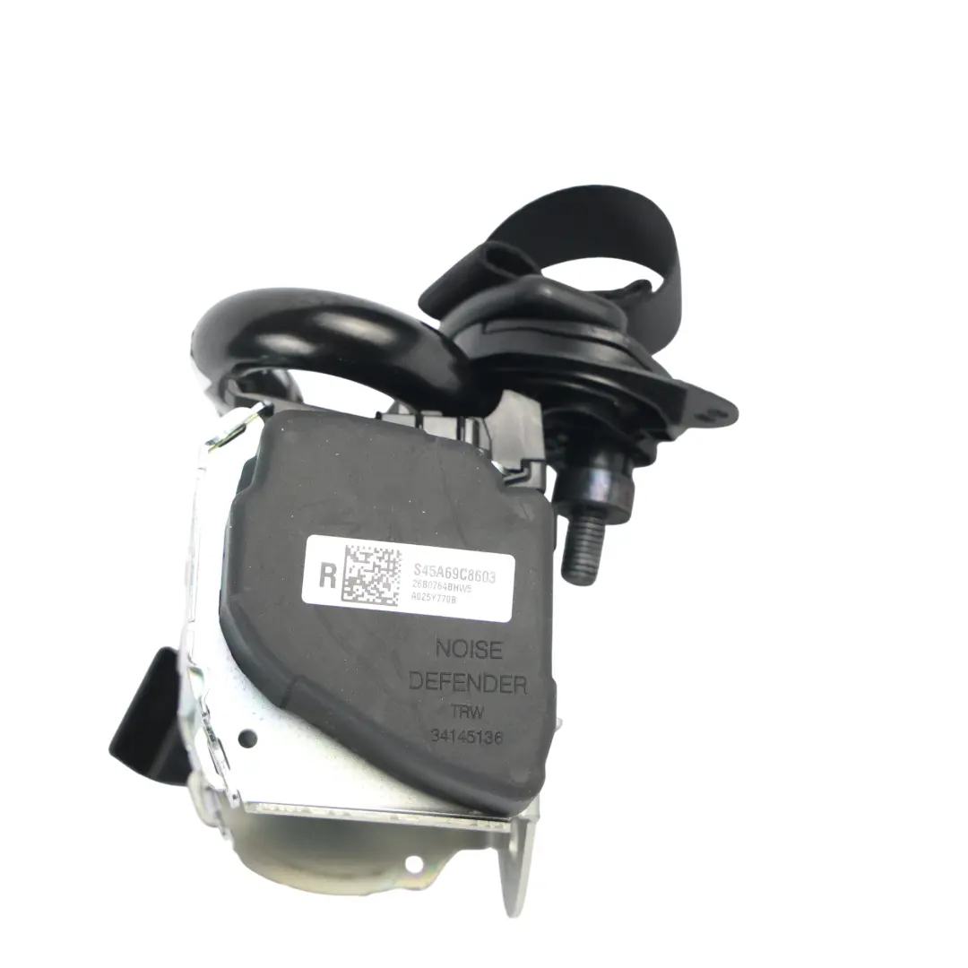 F66 Rear Seat Belt Seatbelt Upper Black Right O/S to Mini with Part number 5A69C86 Mini F66 Rear Seat Belt Seatbelt Upper Black Right O/S - SKU 5A69C86 - Part number 5A69C86