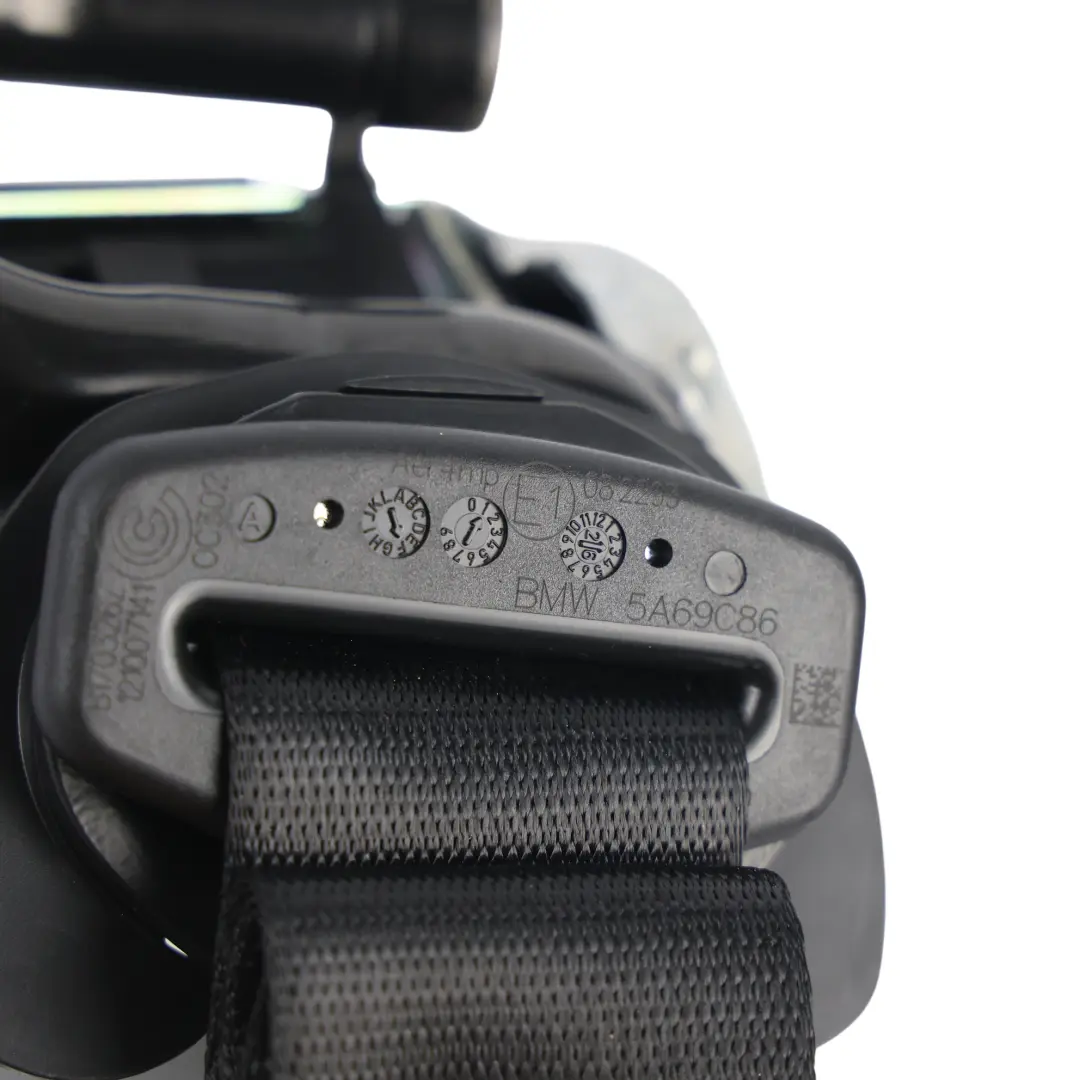 Mini F66 Rear Seat Belt Seatbelt Upper Black Right O/S - SKU 5A69C86 - Part number 5A69C86