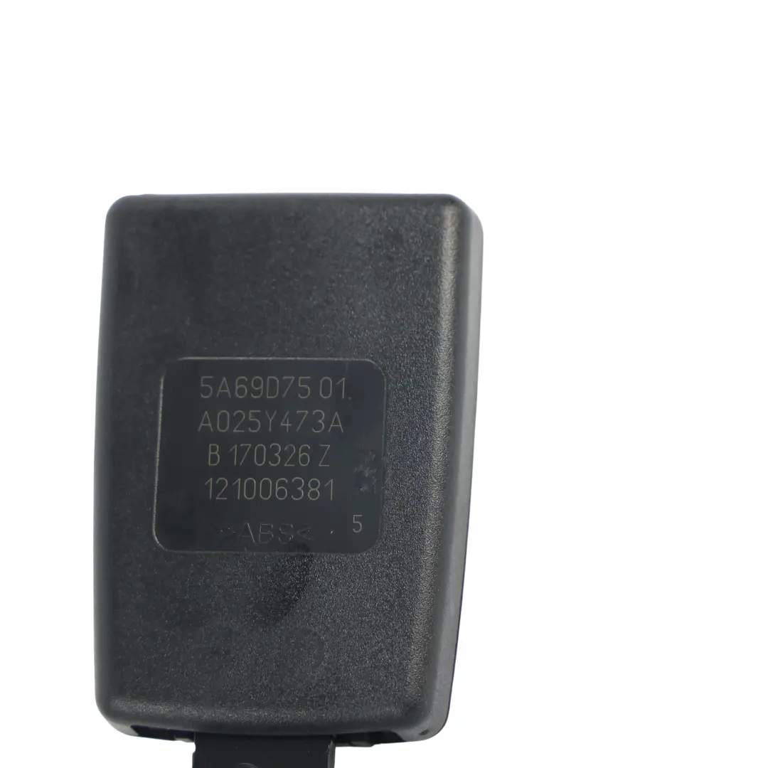 F66 Rear Seat Belt Buckle Clip Left N/S to Mini Cooper F65 with Part number 5A69D75 Mini Cooper F65 F66 Rear Seat Belt Buckle Clip Left N/S - SKU 5A69D75 - Part number 5A69D75