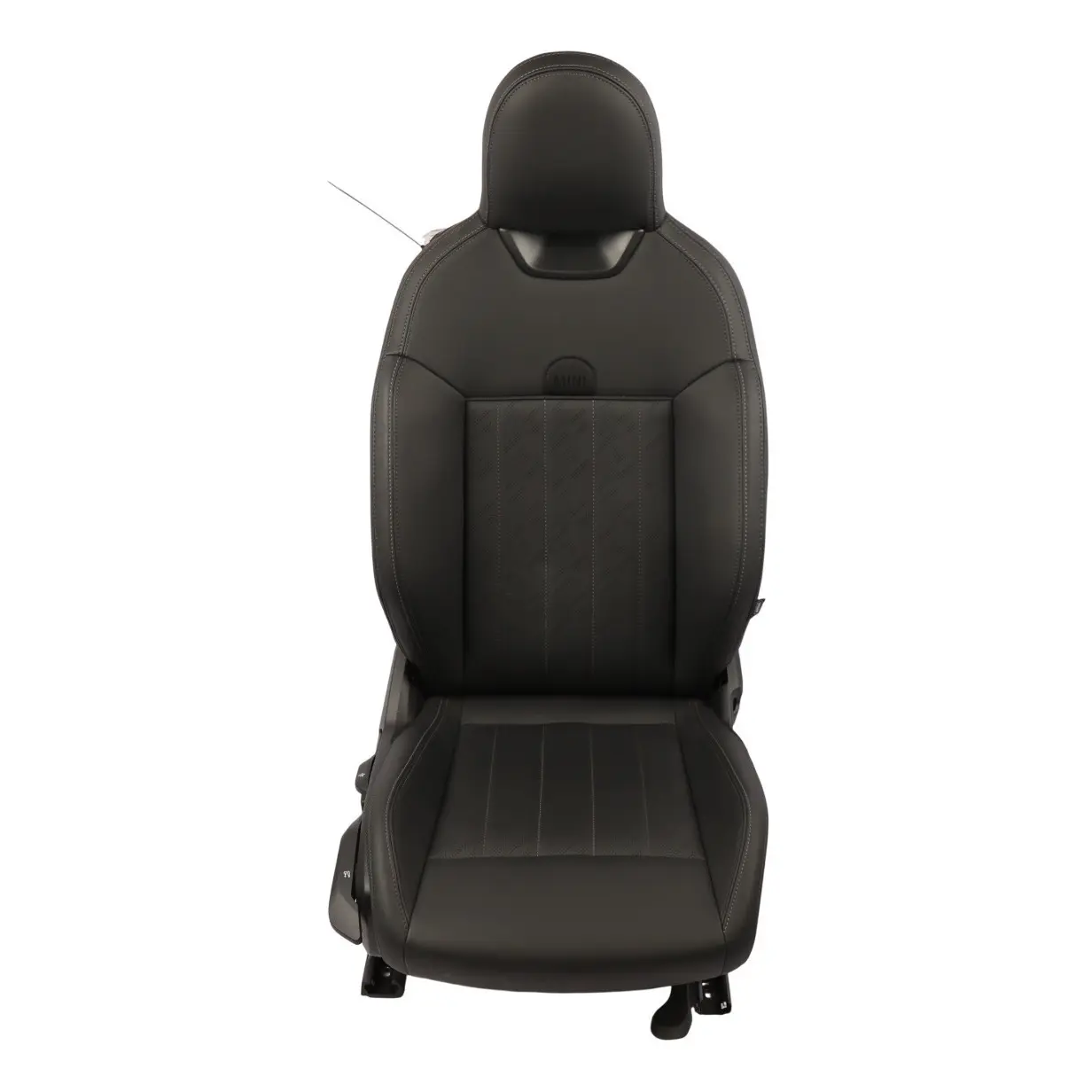 Mini F66 Front Seat Heated Perforated Right O/S Black Imitation Leather JCW