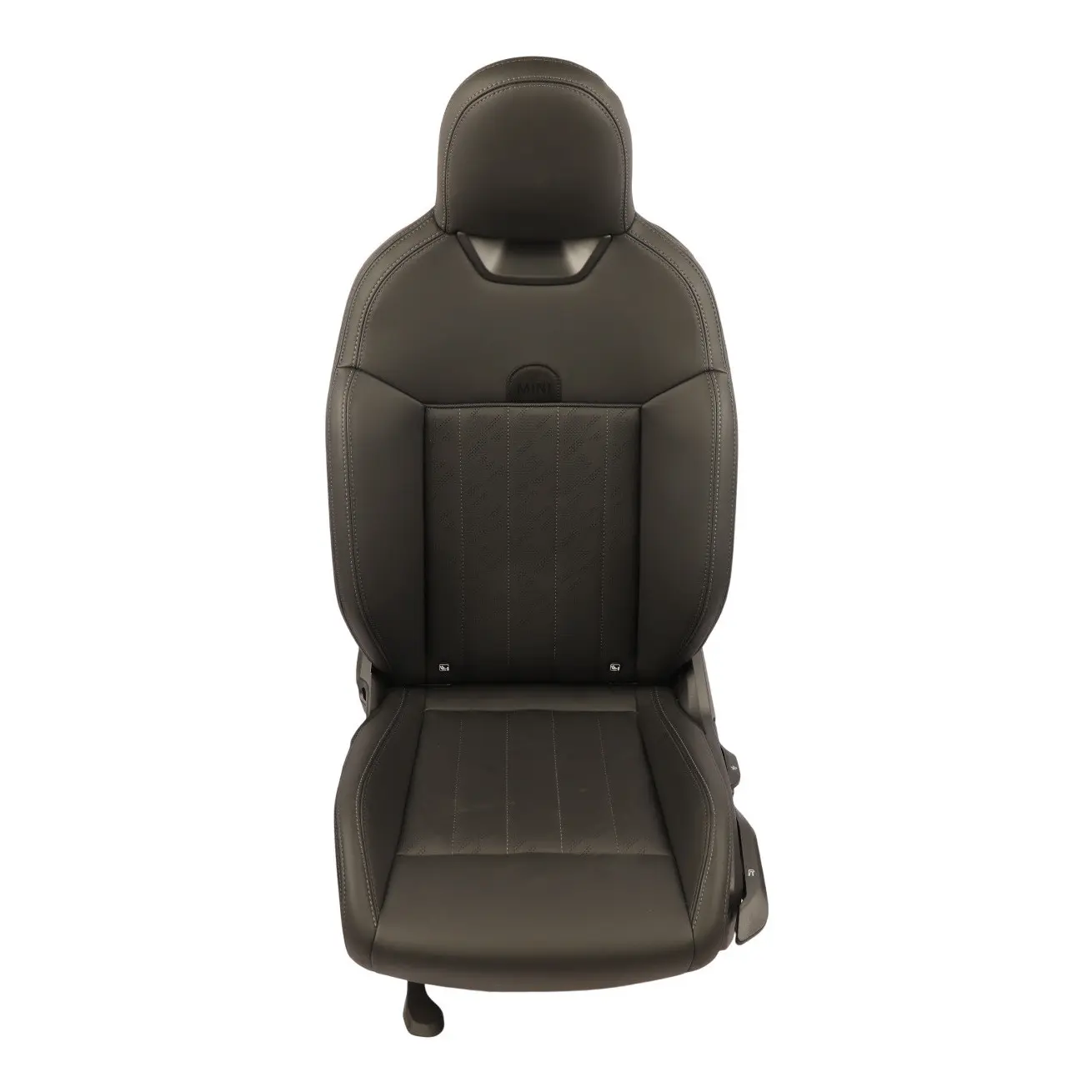 Mini F66 Front Seat Heated Perforated Left N/S Black Imitation Leather JCW
