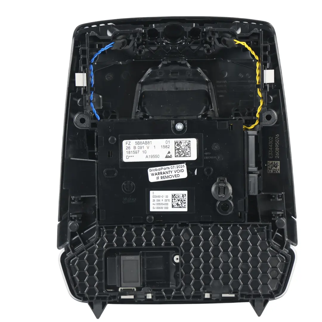 Mini F65 F66 BMW F70 F74 Luce Plafoniera Interna Abitacolo Nera - SKU 5B8AB81 - Numero di parte 5B8AB81