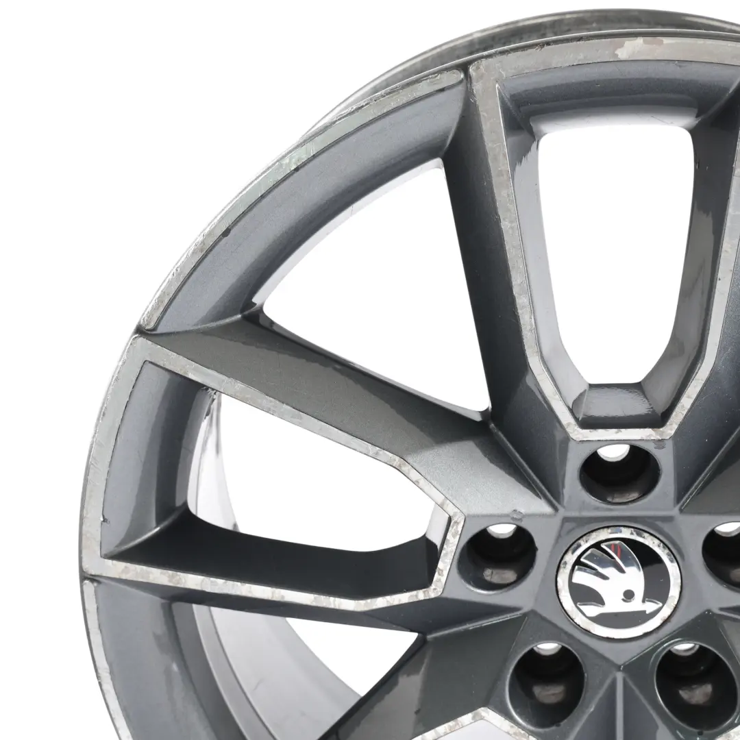 VRS Alloy Wheel Rim 7,5J 18" ET:51 Anthracit Grey to Skoda Octavia with Part number 5E0601025 Skoda Octavia VRS Alloy Wheel Rim 7,5J 18" ET:51 Anthracit Grey - SKU 5E0601025-1 - Part number 5E0601025