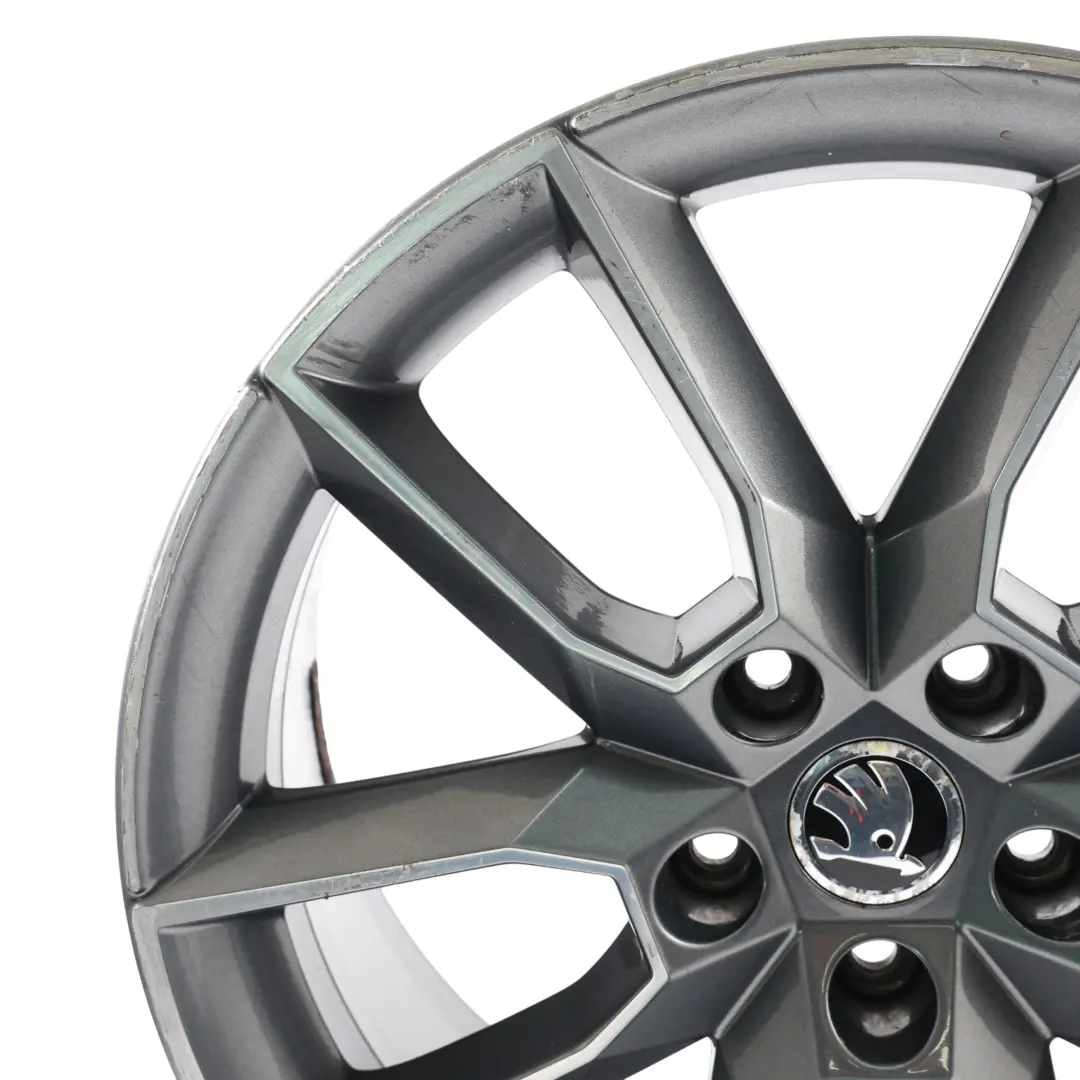 Skoda Octavia VRS Alloy Wheel Rim 7,5J 18" ET:51 Anthracite Grey - SKU 5E0601025-2 - Part number 5E0601025