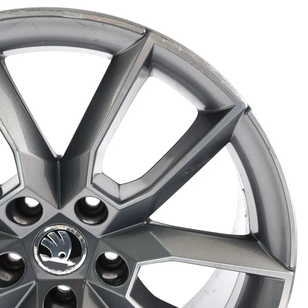 Skoda Octavia VRS Alloy Wheel Rim 7,5J 18" ET:51 Anthracite Grey - SKU 5E0601025-2 - Part number 5E0601025