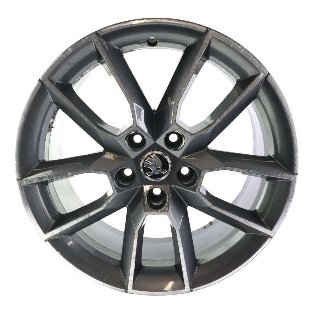 VRS Alloy Wheel Rim 7,5J 18" ET:51 Anthracite Grey to Skoda Octavia with Part number 5E0601025 Skoda Octavia VRS Alloy Wheel Rim 7,5J 18" ET:51 Anthracite Grey - SKU 5E0601025-3 - Part number 5E0601025