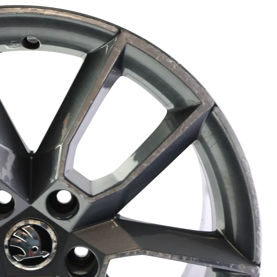 VRS Alloy Wheel Rim 7,5J 18" ET:51 Anthracite Grey to Skoda Octavia with Part number 5E0601025 Skoda Octavia VRS Alloy Wheel Rim 7,5J 18" ET:51 Anthracite Grey - SKU 5E0601025-3 - Part number 5E0601025